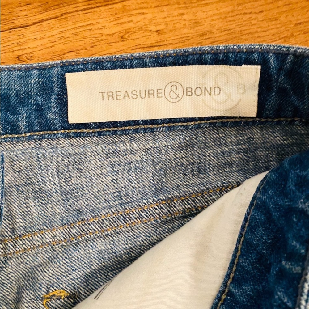Treasure & Bond distressed denim shorts 25 - Picture 2 of 4